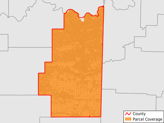 Le Flore County Oklahoma GIS Parcel Data Download Coverage
