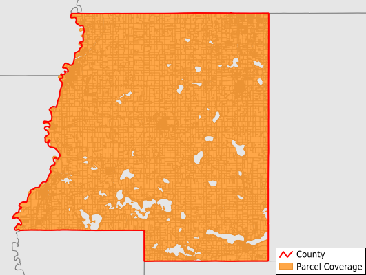 Le Sueur County Minnesota GIS Parcel Data Download Coverage