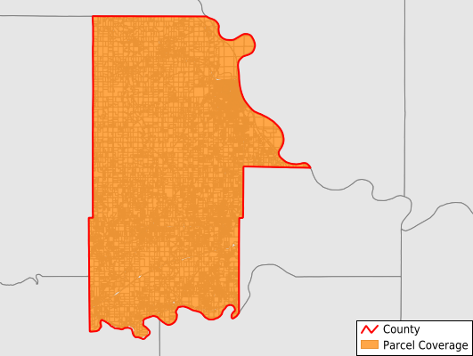 Leavenworth County Kansas GIS Parcel Data Download Coverage