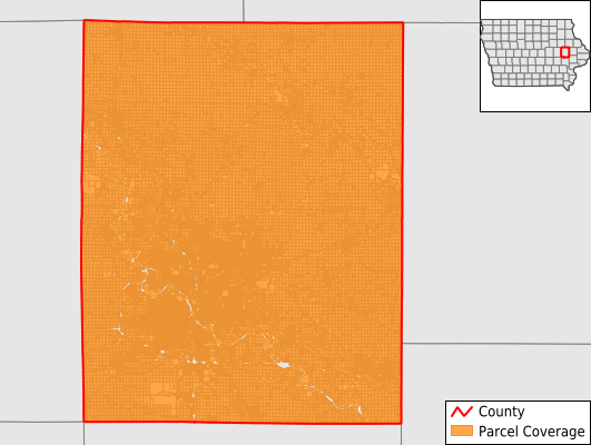 Linn County Iowa GIS Parcel Data Download Coverage