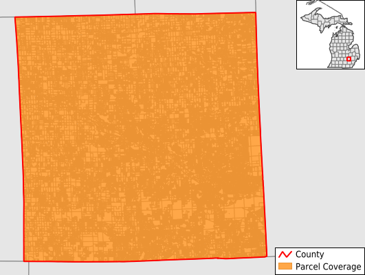 Livingston County Michigan GIS Parcel Data Download Coverage