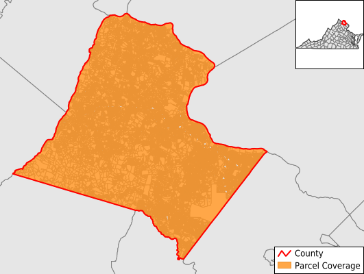 Loudoun County Virginia GIS Parcel Data Download Coverage