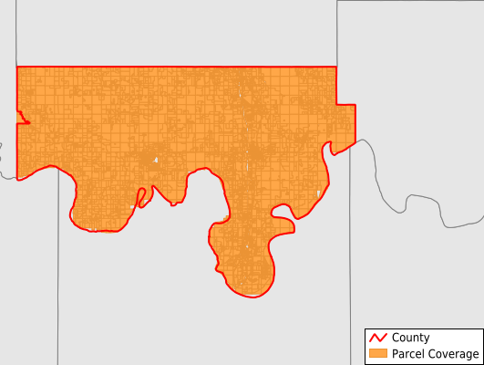 Love County Oklahoma GIS Parcel Data Download Coverage
