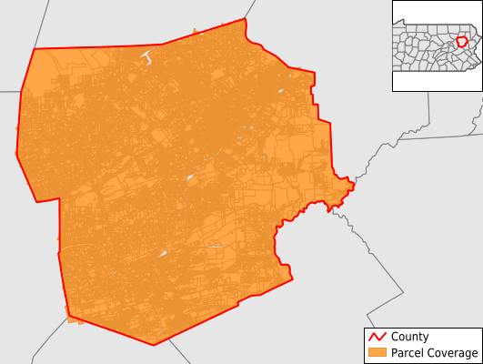 Luzerne County Pennsylvania GIS Parcel Data Download Coverage