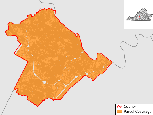 Lynchburg City Virginia GIS Parcel Data Download Coverage