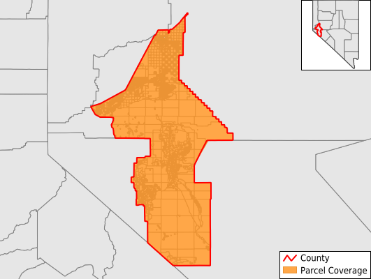 Lyon County Nevada GIS Parcel Data Download Coverage