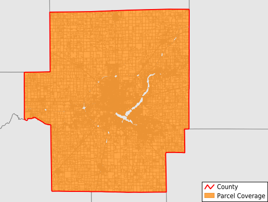 Macon County Illinois GIS Parcel Data Download Coverage