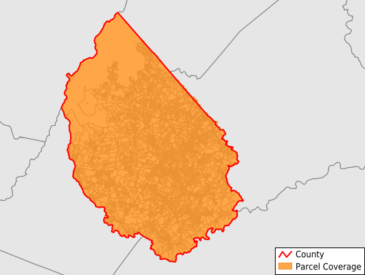 Madison County Virginia GIS Parcel Data Download Coverage