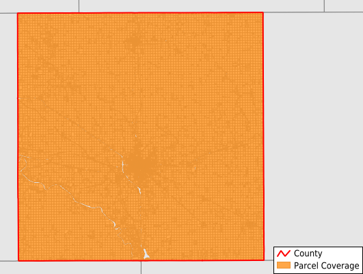 Mahaska County Iowa GIS Parcel Data Download Coverage