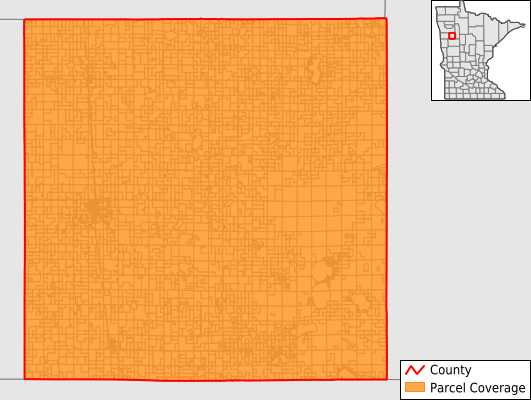Mahnomen County Minnesota GIS Parcel Data Download Coverage
