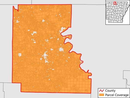 Marion County Arkansas GIS Parcel Data Download Coverage