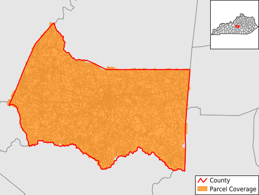 Marion County Kentucky GIS Parcel Data Download Coverage