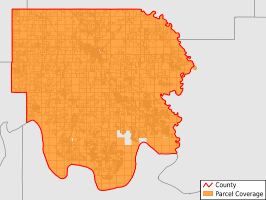 Marshall County Oklahoma GIS Parcel Data Download Coverage