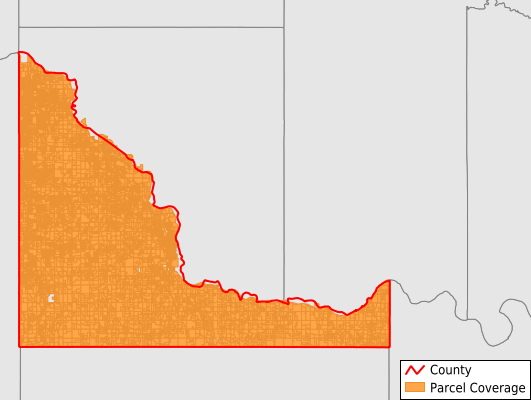 McClain County Oklahoma GIS Parcel Data Download Coverage