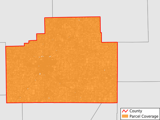 McLean County Illinois GIS Parcel Data Download Coverage