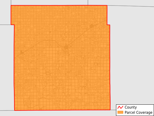 Meade County Kansas GIS Parcel Data Download Coverage