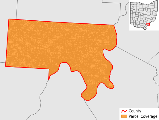 Meigs County Ohio GIS Parcel Data Download Coverage