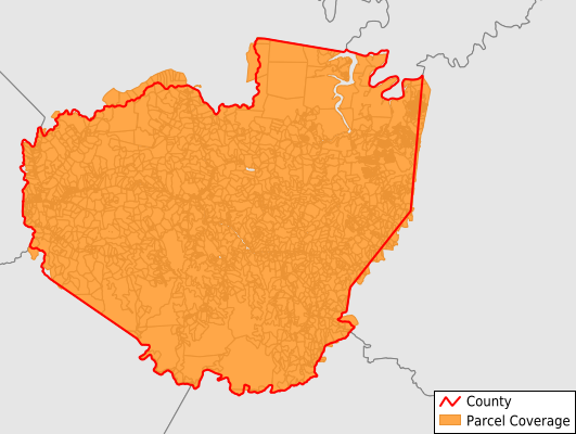 Menifee County Kentucky GIS Parcel Data Download Coverage