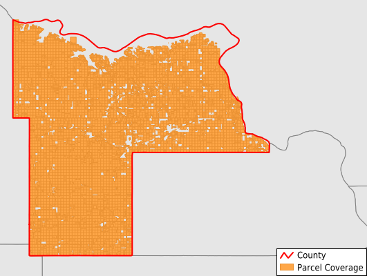 Mercer County North Dakota GIS Parcel Data Download Coverage