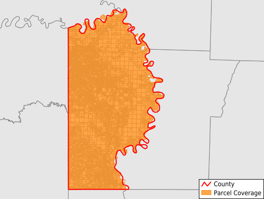 Miller County Arkansas GIS Parcel Data Download Coverage