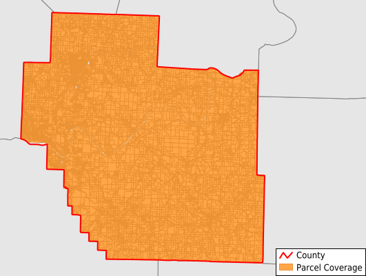 Miller County Missouri GIS Parcel Data Download Coverage
