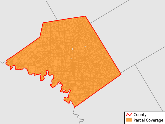 Mills County Texas GIS Parcel Data Download Coverage