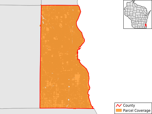Milwaukee County Wisconsin GIS Parcel Data Download Coverage