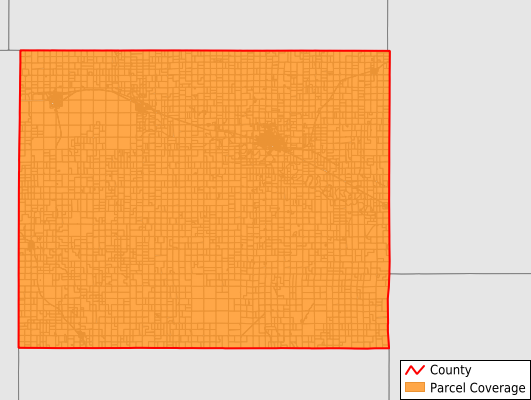 Mitchell County Kansas GIS Parcel Data Download Coverage