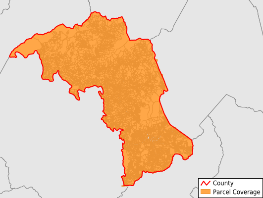 Mitchell County North Carolina GIS Parcel Data Download Coverage