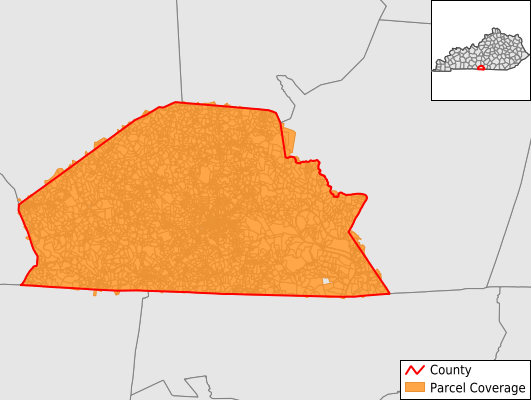Monroe County Kentucky GIS Parcel Data Download Coverage