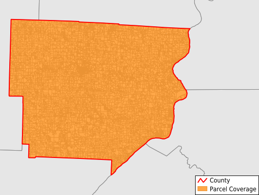 Monroe County Ohio GIS Parcel Data Download Coverage