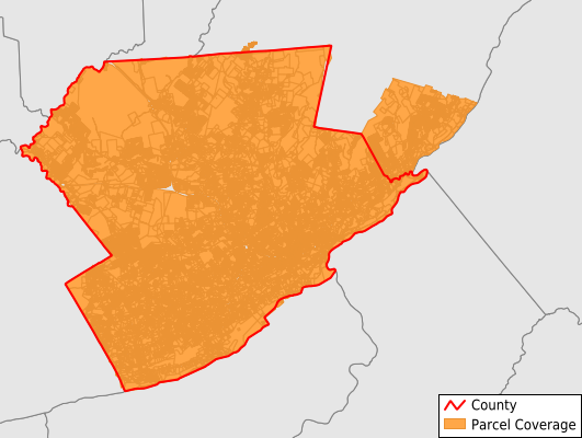 Monroe County Pennsylvania GIS Parcel Data Download Coverage