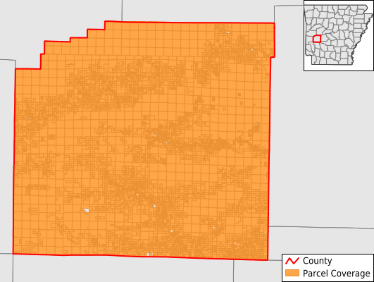 Montgomery County Arkansas GIS Parcel Data Download Coverage