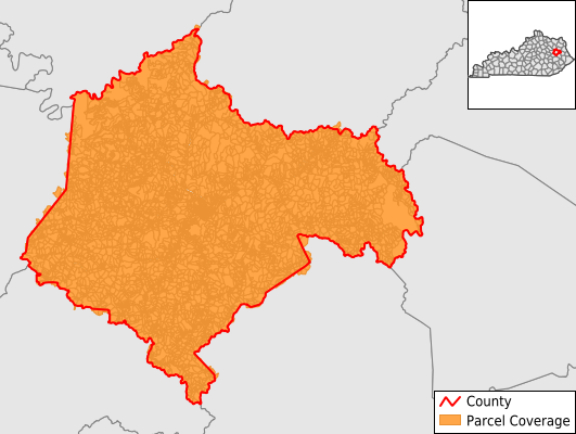 Morgan County Kentucky GIS Parcel Data Download Coverage