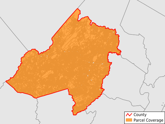 Morris County New Jersey GIS Parcel Data Download Coverage