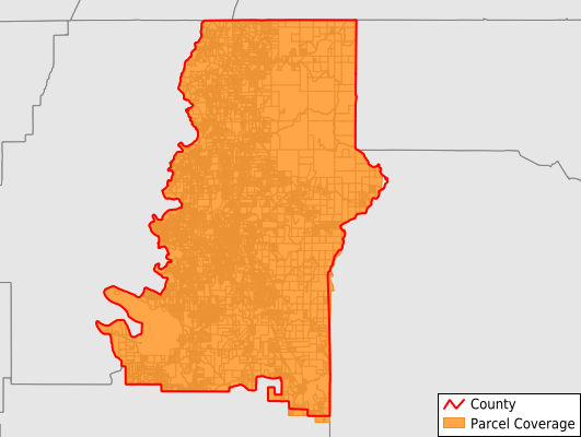 Murray County Georgia GIS Parcel Data Download Coverage