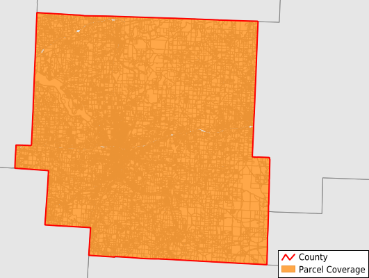 Muskingum County Ohio GIS Parcel Data Download Coverage