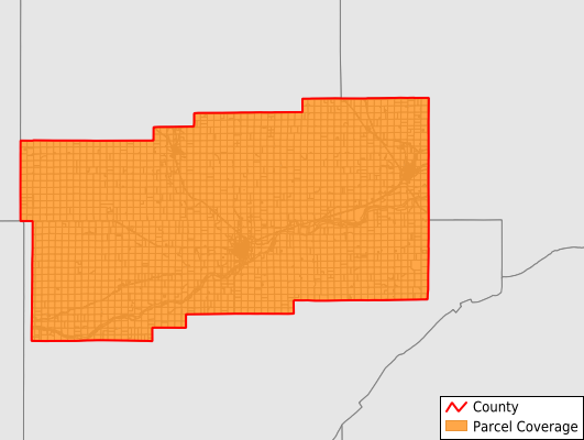 Nance County Nebraska GIS Parcel Data Download Coverage