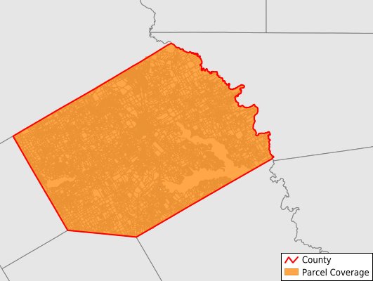 Navarro County Texas GIS Parcel Data Download Coverage