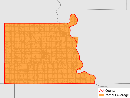 Nemaha County Nebraska GIS Parcel Data Download Coverage
