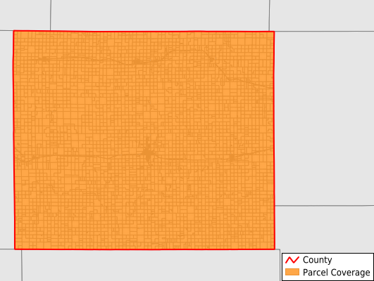 Ness County Kansas GIS Parcel Data Download Coverage