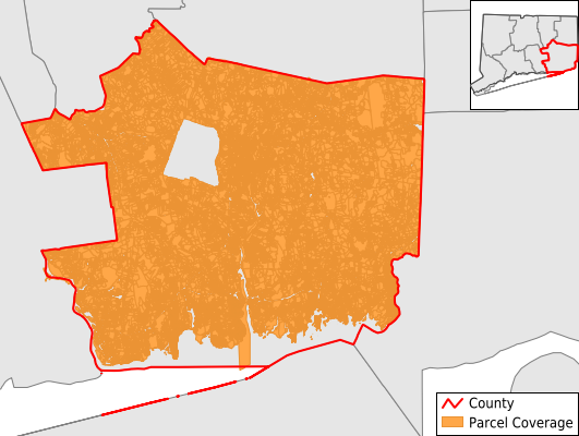 New London County Connecticut GIS Parcel Data Download Coverage