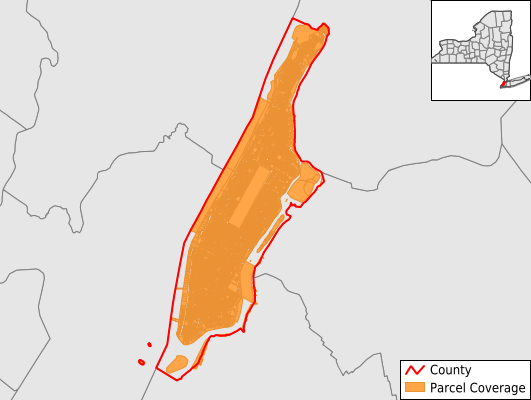 New York County New York GIS Parcel Data Download Coverage
