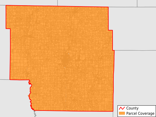 Nodaway County Missouri GIS Parcel Data Download Coverage