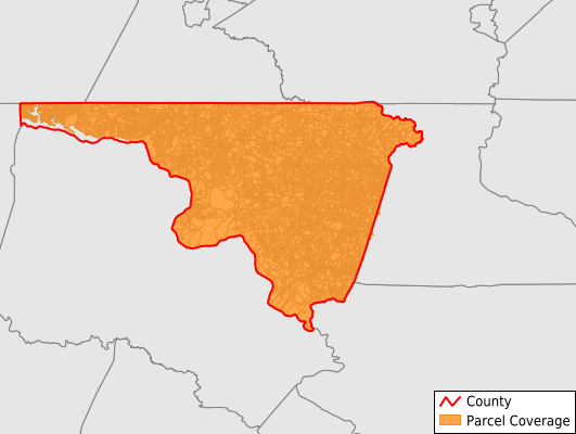 Northampton County North Carolina GIS Parcel Data Download Coverage