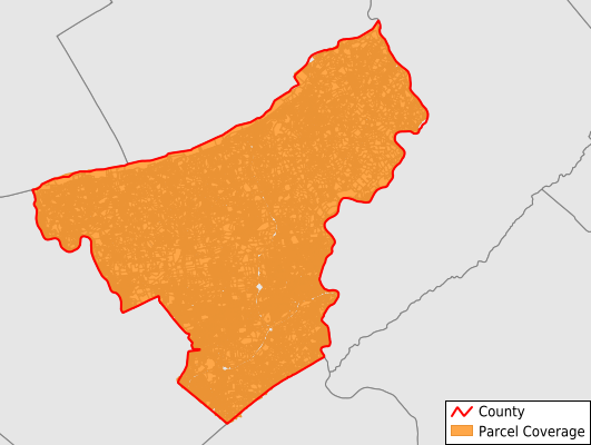 Northampton County Pennsylvania GIS Parcel Data Download Coverage