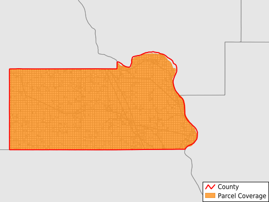 Oliver County North Dakota GIS Parcel Data Download Coverage