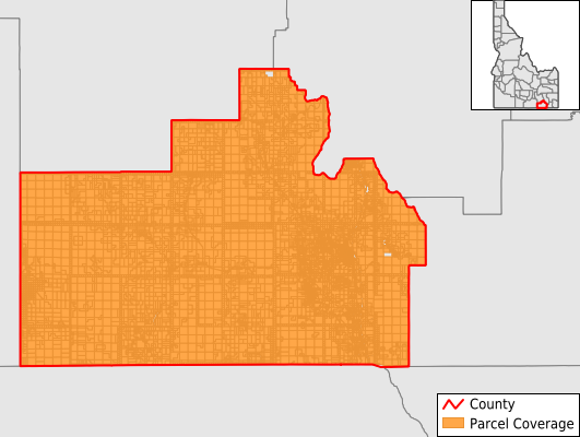 Oneida County Idaho GIS Parcel Data Download Coverage