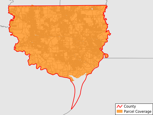 Orange County Texas GIS Parcel Data Download Coverage