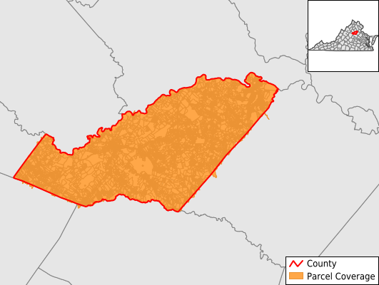Orange County Virginia GIS Parcel Data Download Coverage
